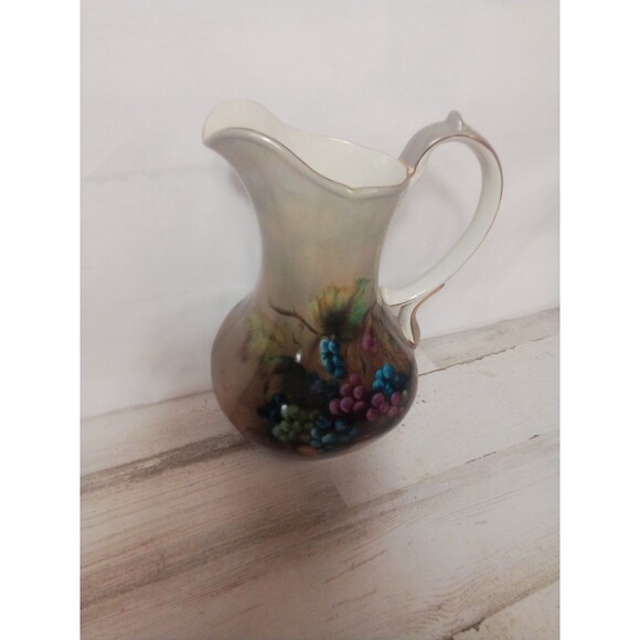 Vineyard Blessings By Lisa White Arts Uniq  Inc China Pitcher - Picture 13 of 16